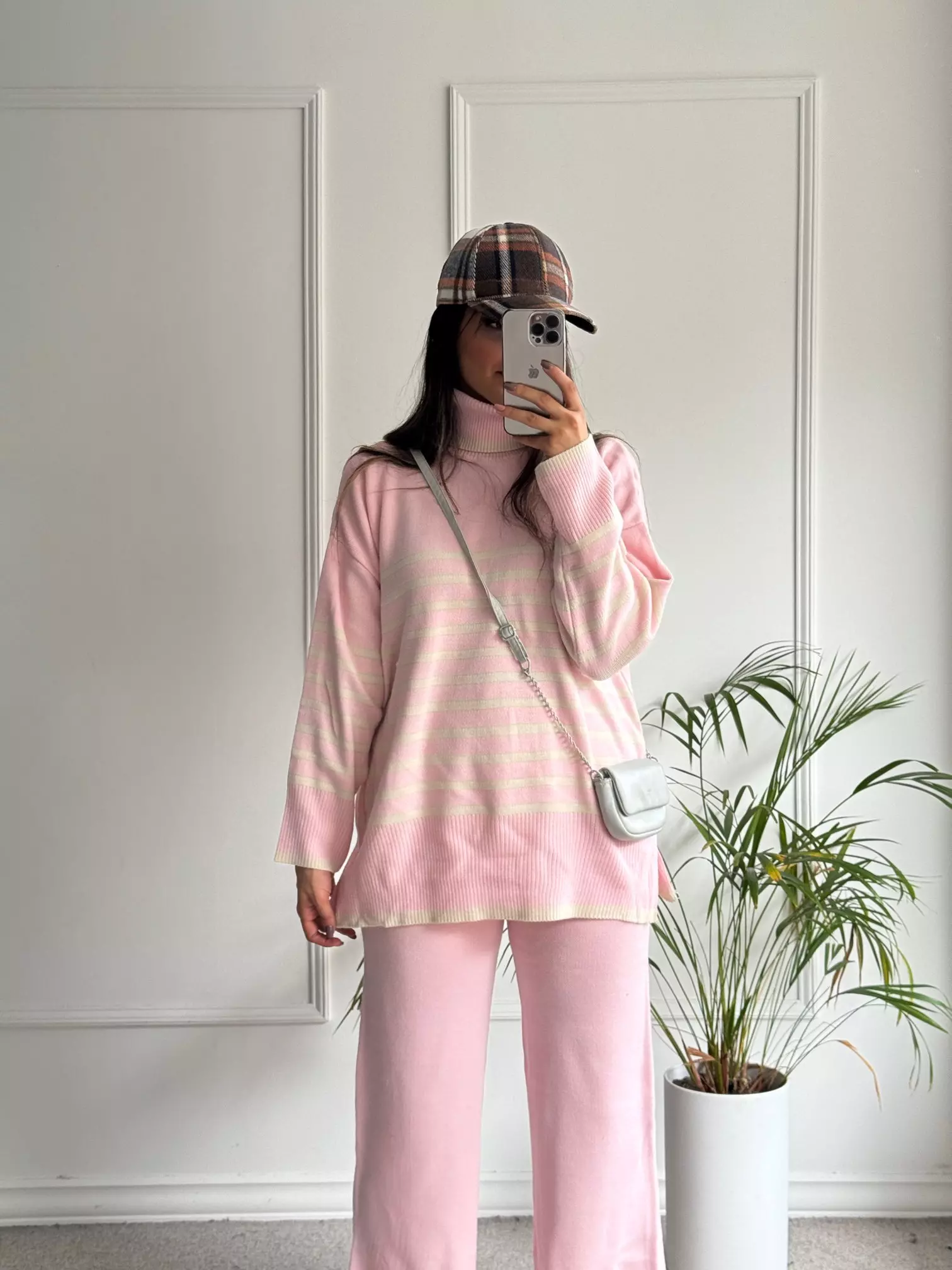 ست مانتو شلوار بافت نیکی